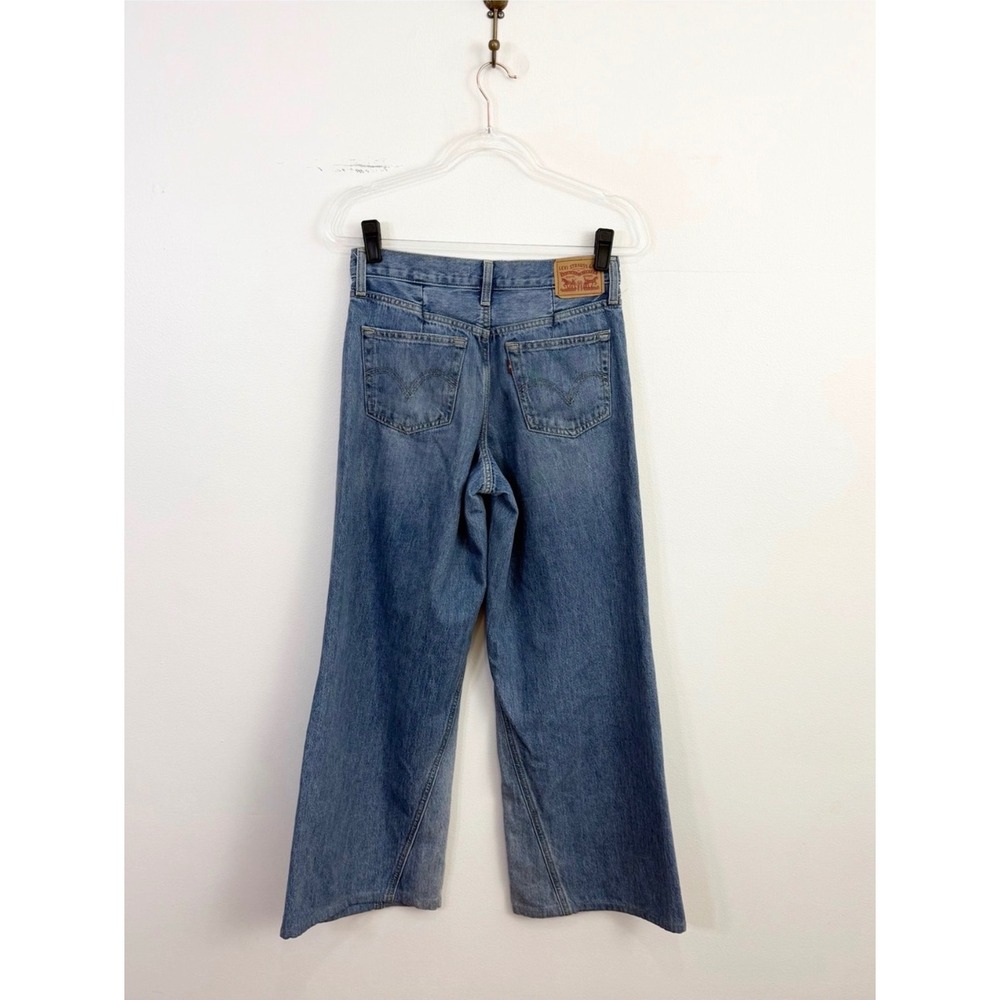 Levi's '94 Baggy Wide Leg Jeans Women's 26 Light Wash Panel Wide Leg Denim - Picture 5 of 7